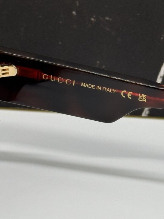 NEW GUCCI GG1667SK 003 SUNGLASSES BLACK/HAVANA UNISEX EYEWEAR
